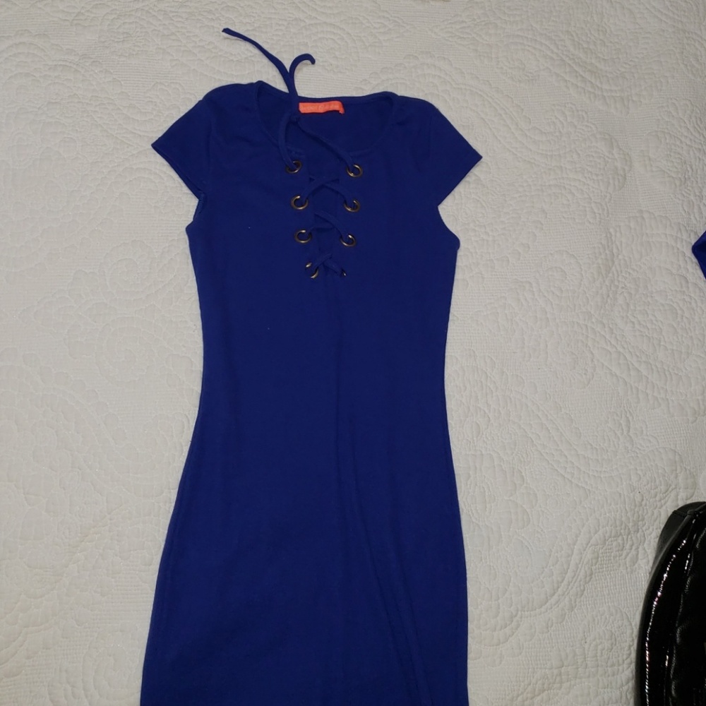 Blue maxi dress